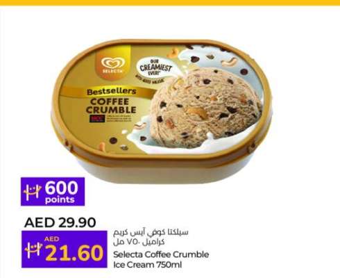 Selecta Coffee Crumble Ice Cream 750ml