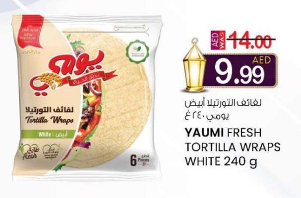 YAUMI FRESH TORTILLA WRAPS WHITE 240 g