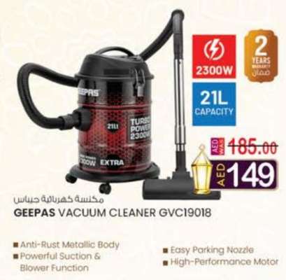 GEEPAS Vacuum Cleaner GVC19018